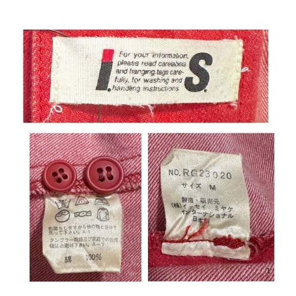 "I.S." ISSEY SPORT Red Midi Dress, Size M,  Rare from Vintage 80S - Picture 3 of 16